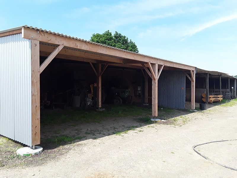 Carport en charpente bois